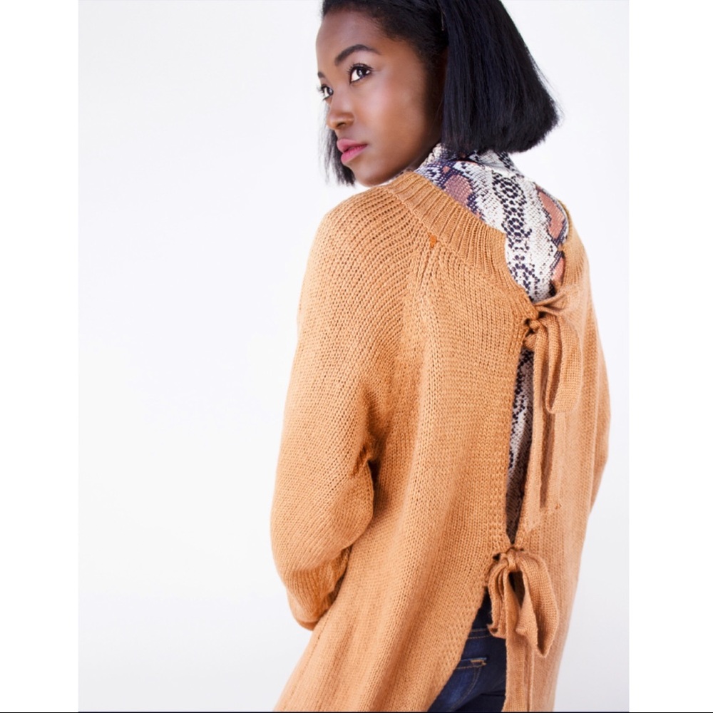Open Back Maxi Cardigan - Picture 3 of 4